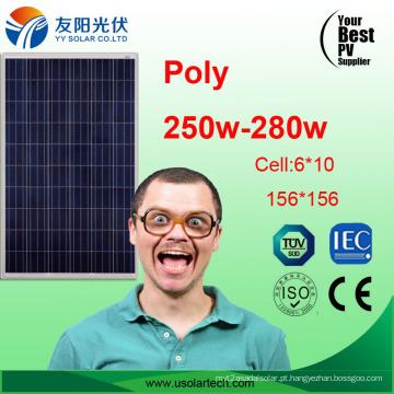 250W 260W 270W Poly Solar Panel para bomba de água em estoque